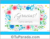 Mensaje de gracias