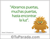 Frase para compartir - Abramos puertas...