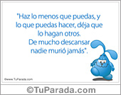 Frase para compartir - Descanso