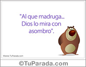 Frase para redes sociales - Al que madruga...