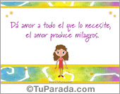 El amor produce milagros