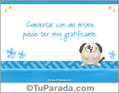 Conversar con uno mismo...