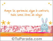 Todos somos libres de elegir