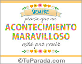 Acontecimiento maravilloso