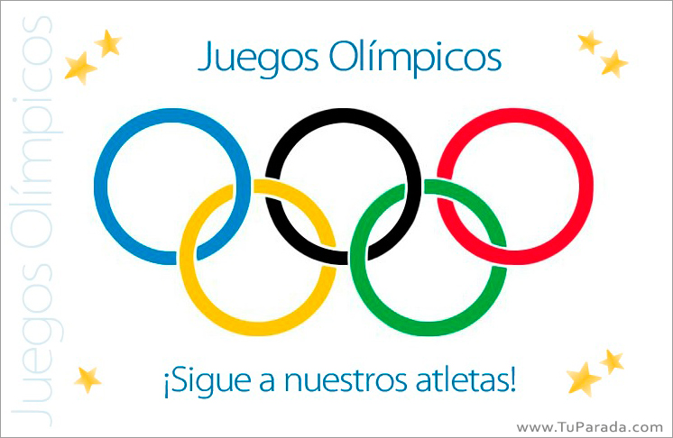 Postal de Juegos Olímpicos