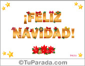 Tarjeta de Feliz Navidad
