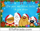 Tarjeta de Navidad de buenos deseos