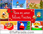 Tarjeta de Navidad romántica