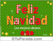 Tarjeta de Navidad con colores cálidos