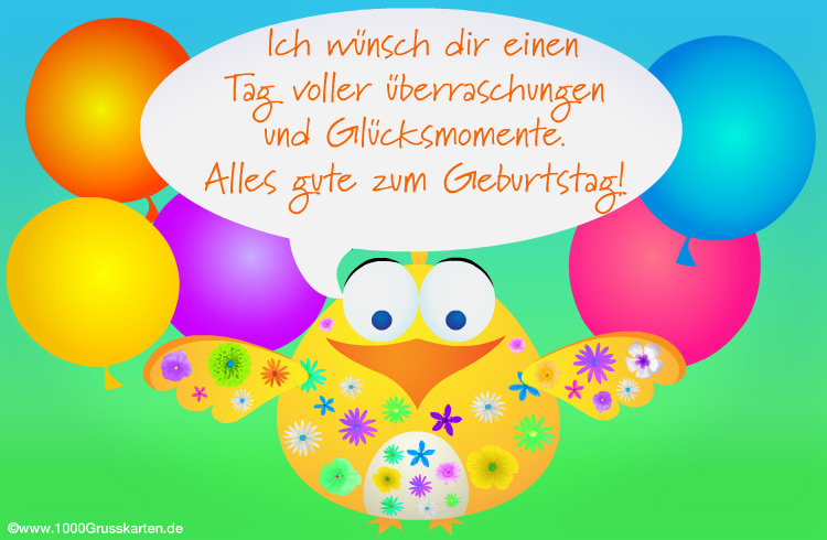 E-Card - Virtuelle Grußkarten: Geburtstag