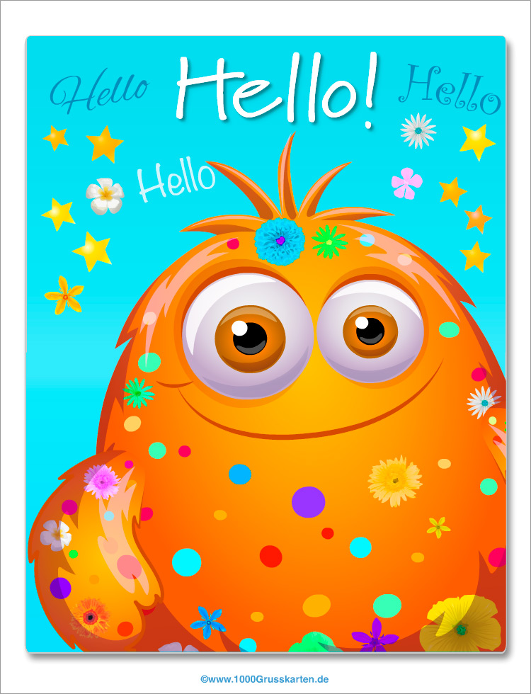 Hallo E Card Gl ckw nsche E Cards