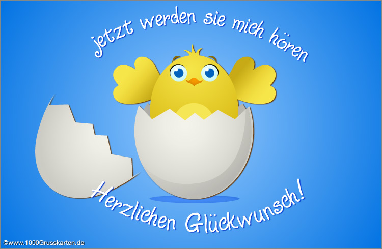 Glückwünsche zur Geburt E-Karte - Geburten, E-Cards