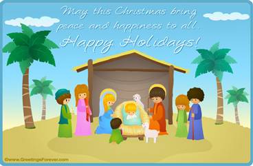 Merry Christmas - Nativity eCard