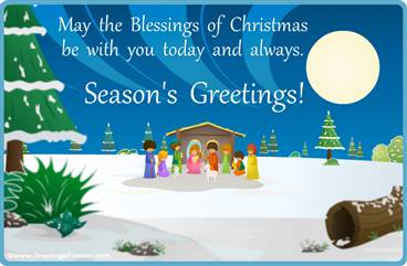 Nativity greeting card