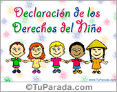 Día de los derechos del niño.
