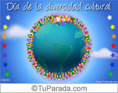 Tarjeta Día de la diversidad cultural
