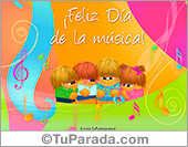 Tarjeta Día de la música