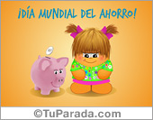 Día mundial del ahorro