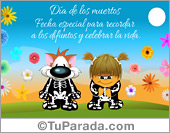 Tarjeta de Día de los muertos
