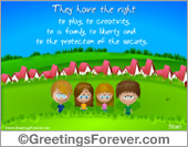 The rights of children Ecards