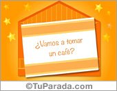 Para salir a tomar un café
