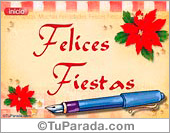 Felices Fiestas con lapicera