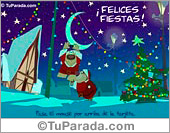 Felices Fiestas con luces y osos