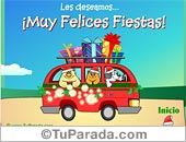 Les deseamos muy felices fiestas