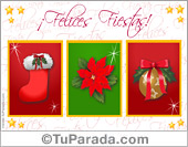 Tarjeta de felices fiestas