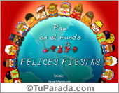 Tarjeta de paz en el mundo