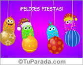 Tarjeta de fiestas alegre