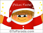 Tarjeta de Gordi Papá Noel