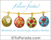 Felices fiestas con adornos decorados