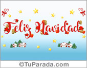 Feliz Navidad con regalos y adornos