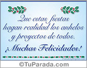 Felicidades con mensaje en celeste