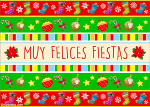 Tarjetas postales: Tarjeta de Muy Felices Fiestas