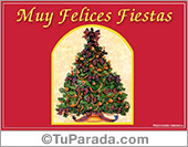 Muy felices fiestas en bordó