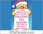 Felicidad, paz y alegría