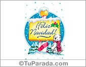 Feliz Navidad con oso y cartel