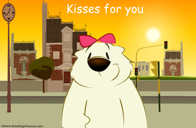 Ecard - Kisses for you