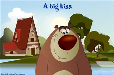 A big kiss ecard