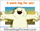 Tarjetas postales: A warm hug ecard