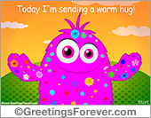 A warm hug ecard
