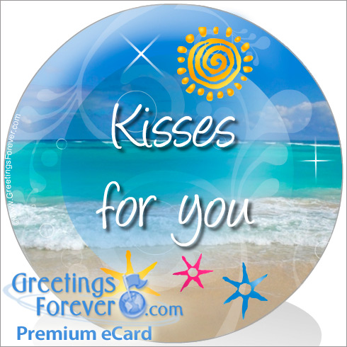 Ecard - Kisses for you with love