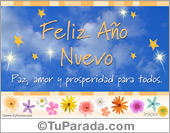 Postal de feliz año