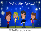 Tarjeta para año nuevo