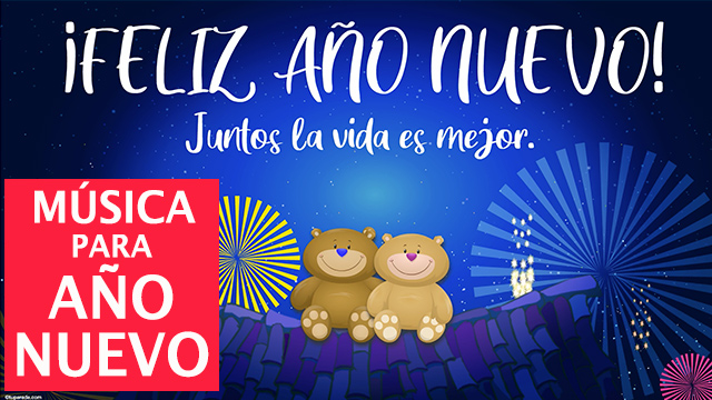 Tarjeta de Feliz año nuevo