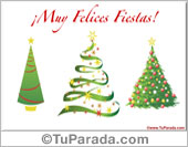 Tarjeta de felices fiestas formal