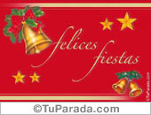 Felices fiestas con campanas
