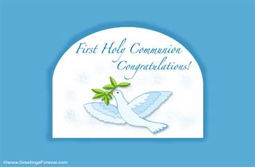 First Holy Communion ecard